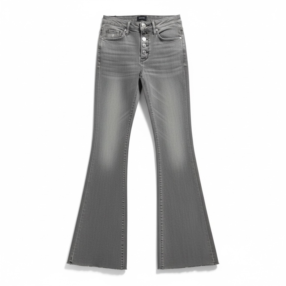 Hudson Jodi High Waist Raw Hem Flare Jeans Size 26